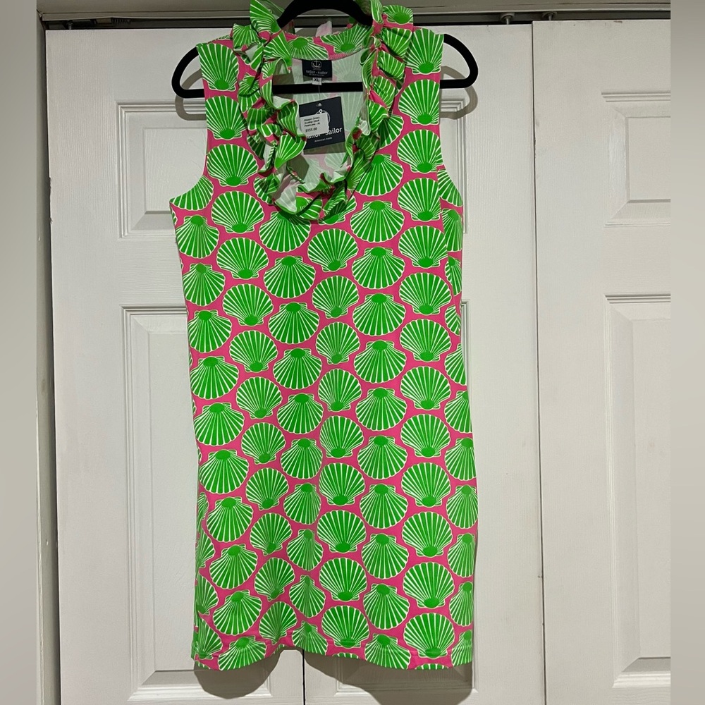 🩷💚🆕 NWT Sailor Sailor Green and Pink Seashell Dress